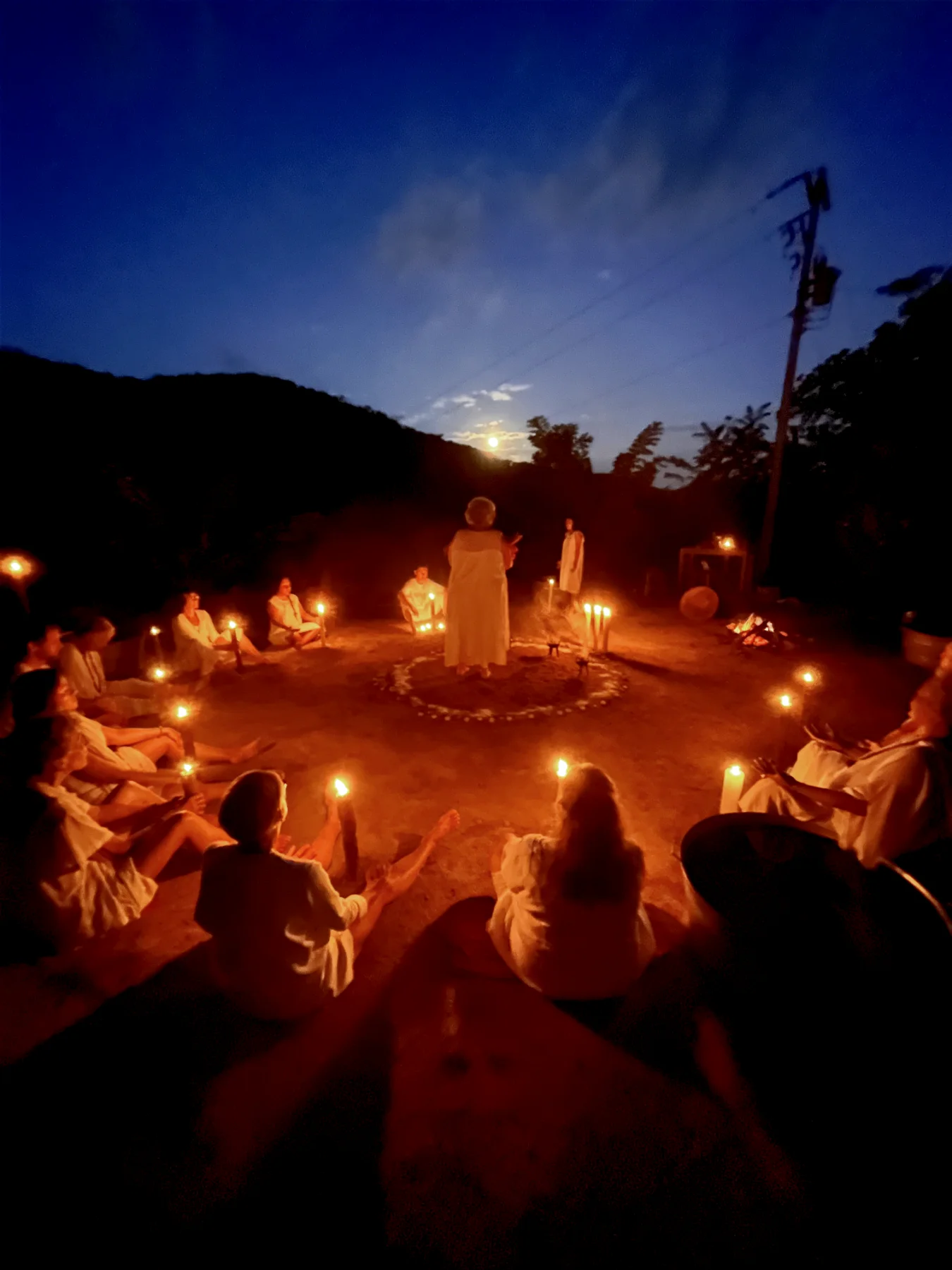 Full moon ceremony at the coffee plantation "el Mamey"