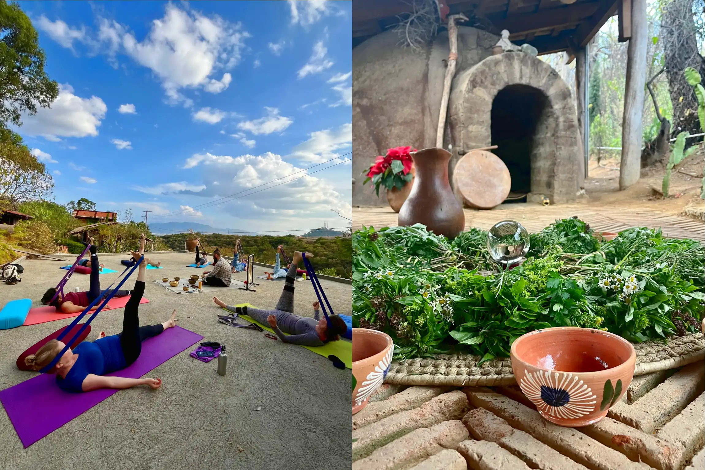 Yin yoga & Temazcal ceremony at Rancho Media Luna